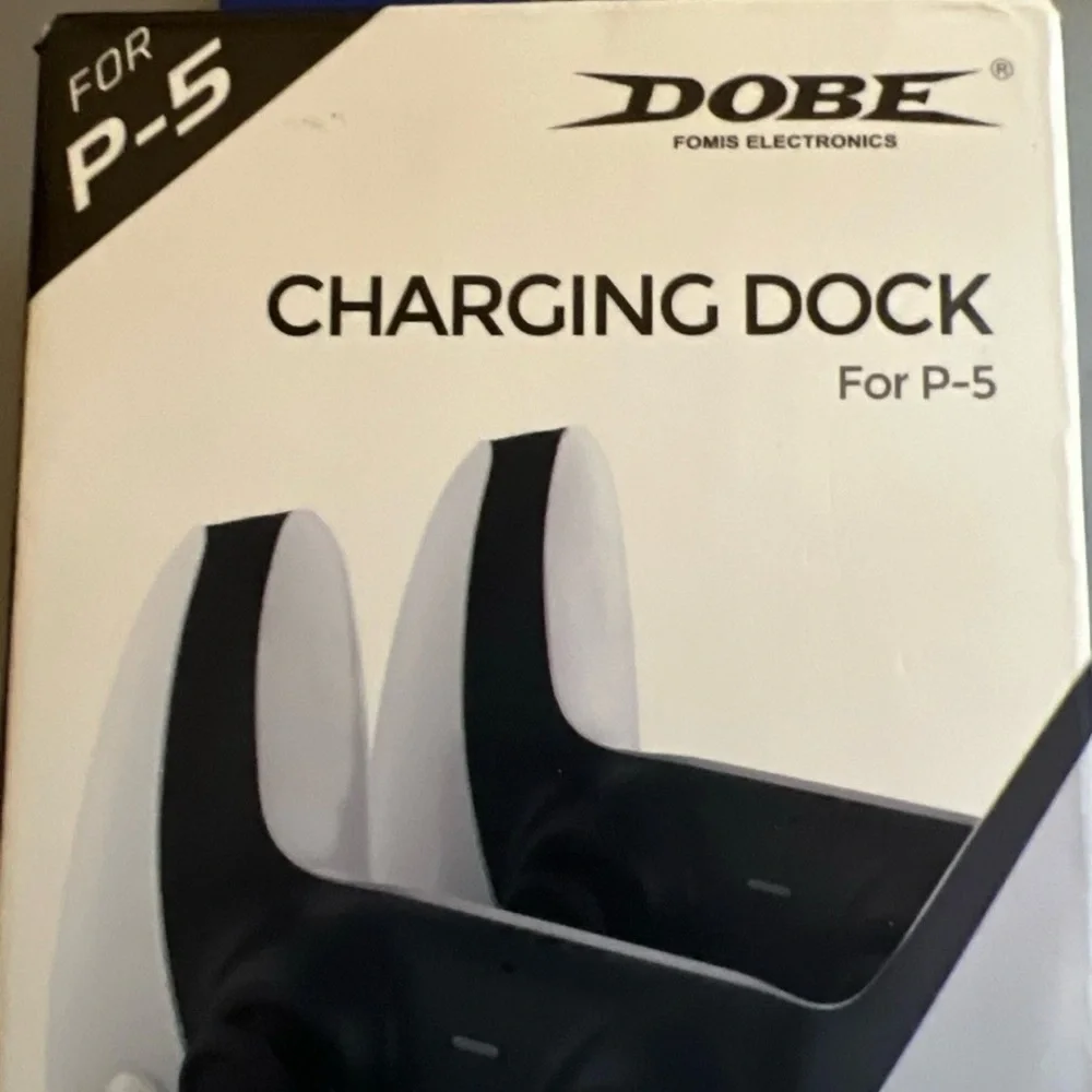 Dual Controller Charging Station - Black and White